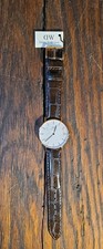 Daniel Wellington Copper Dial Brown Leather Strap Watch DW