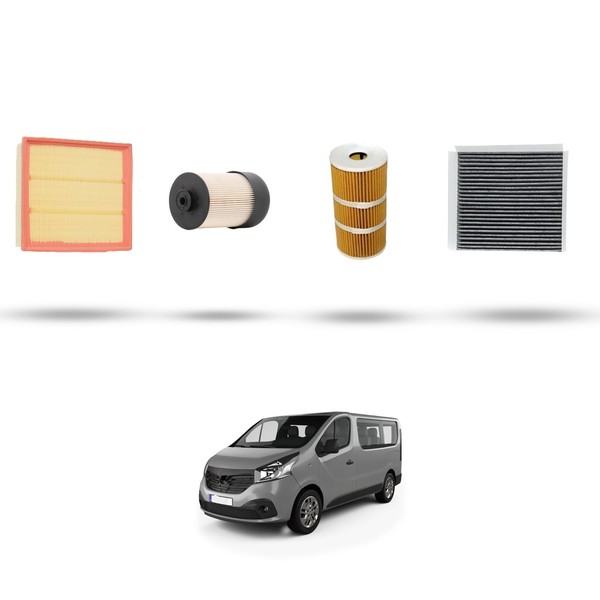 Hoffcar Wartungs-Kit 4 Filter FüR Renault Trafic III 1.6 Dci 85Kw-image