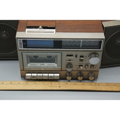 Vintage GE General Electric 7-4990A AM FM Stereo Cassette Clock