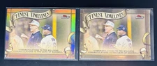 Ted Williams 2025 Topps Finest Timelines Refractor & Base Boston Red Sox Legend
