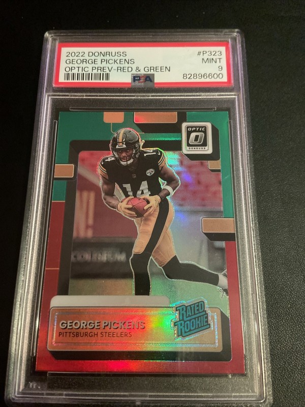 2022 Panini Donruss - Rated Rookie George Pickens P-323 *POP 15, Only 1 Higher*
