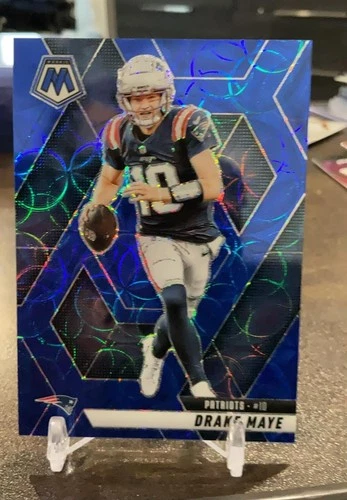 2025 Panini Mosaic - Drake Maye #28 Blue Scope Prizm