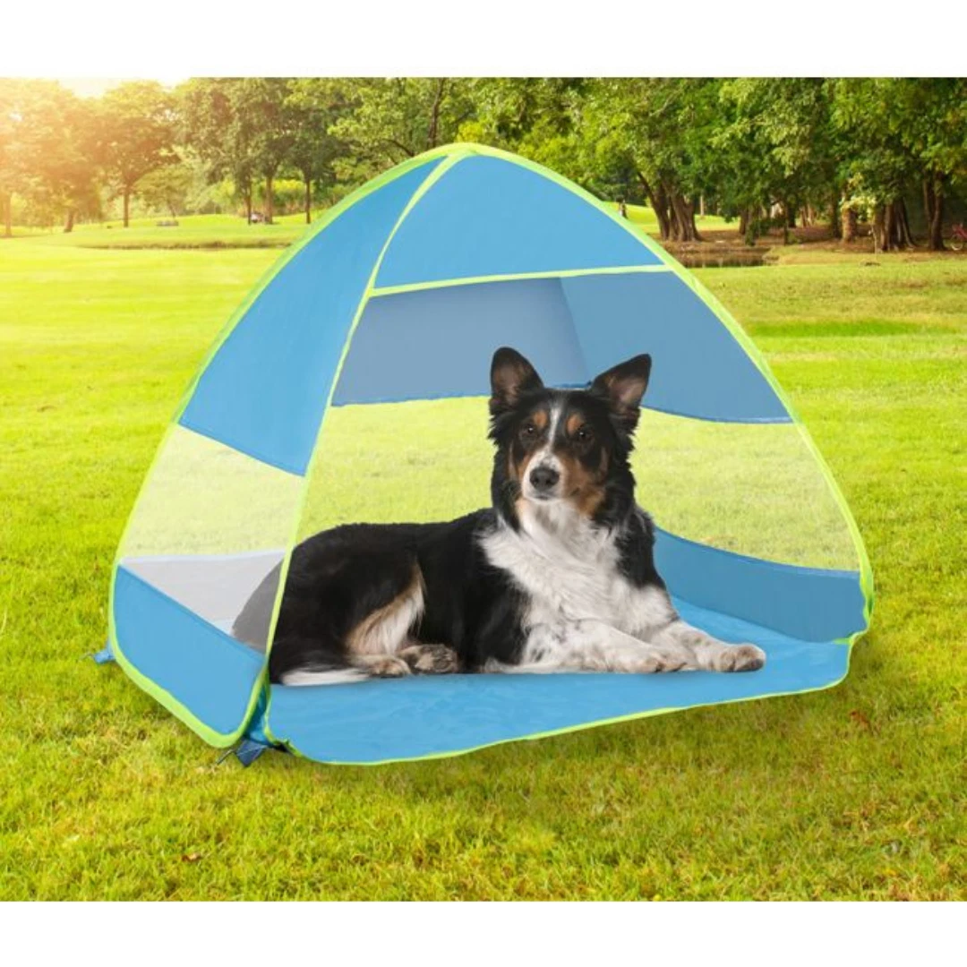 Pet Pop Up Sun Shelter 90x70cm Portable Outdoor Shade Tent Dog Cat UV Foldable