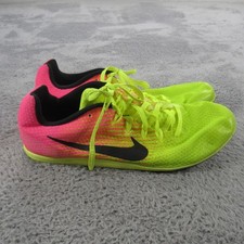 Nike Racing Shoes Mens Size 9.5 Volt Pink Track Spikes XC Distance 805556-993