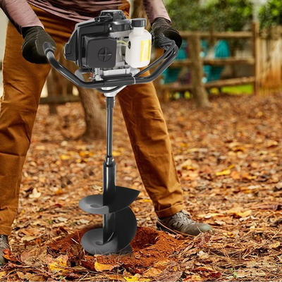 #ad #ad 72CC 2 Stroke Earth Digger Farm Garden Post Hole Digging Machine Petrol Powered $487.90