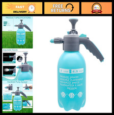 Handheld 0.5 Gallon Pressure Sprayer, 2L Water Spray Bottle, Adjustable Nozzle,