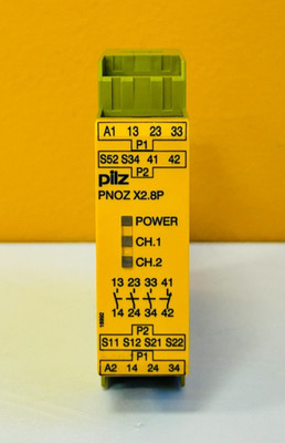 Pilz PNOZX2.8 Ser:C 24V, 5.5 vA, 2. W, 3 n/o 1 n/c Safety Relay. New!