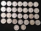 Lot Of 30 Mercury Dimes 90% Silver