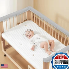 Baby Teething Edge Corner Guard Strips 3pc White 51"+2x27.5" 7" Wide Safety Set