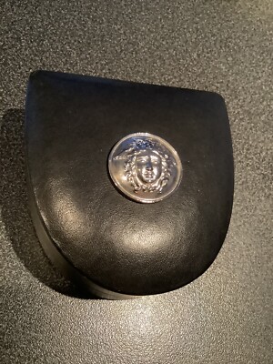 Gianni Versace Couture Home Signature Leather Travel Alarm Clock