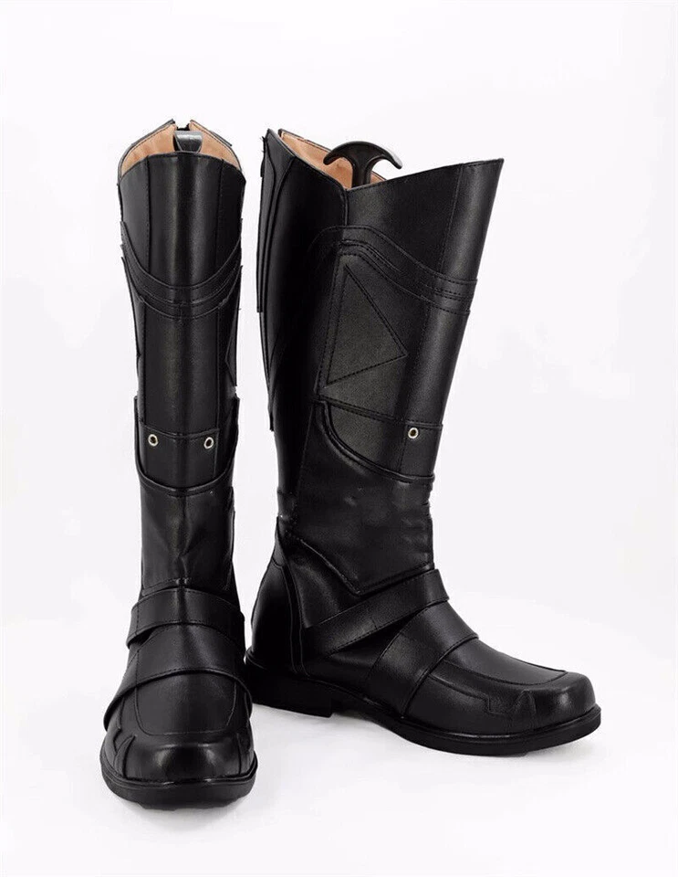 Comicon X-Men Росомаха косплей туфли черный длинные ботинки сделанный на заказ ручной работы новый - Изображение 4 из 4