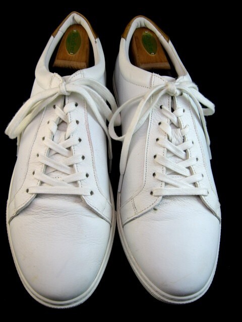 SAOLA Allen Edmonds "COURTSIDE" Sneakers eleganti derby in pelle 12 D bianco (452N)