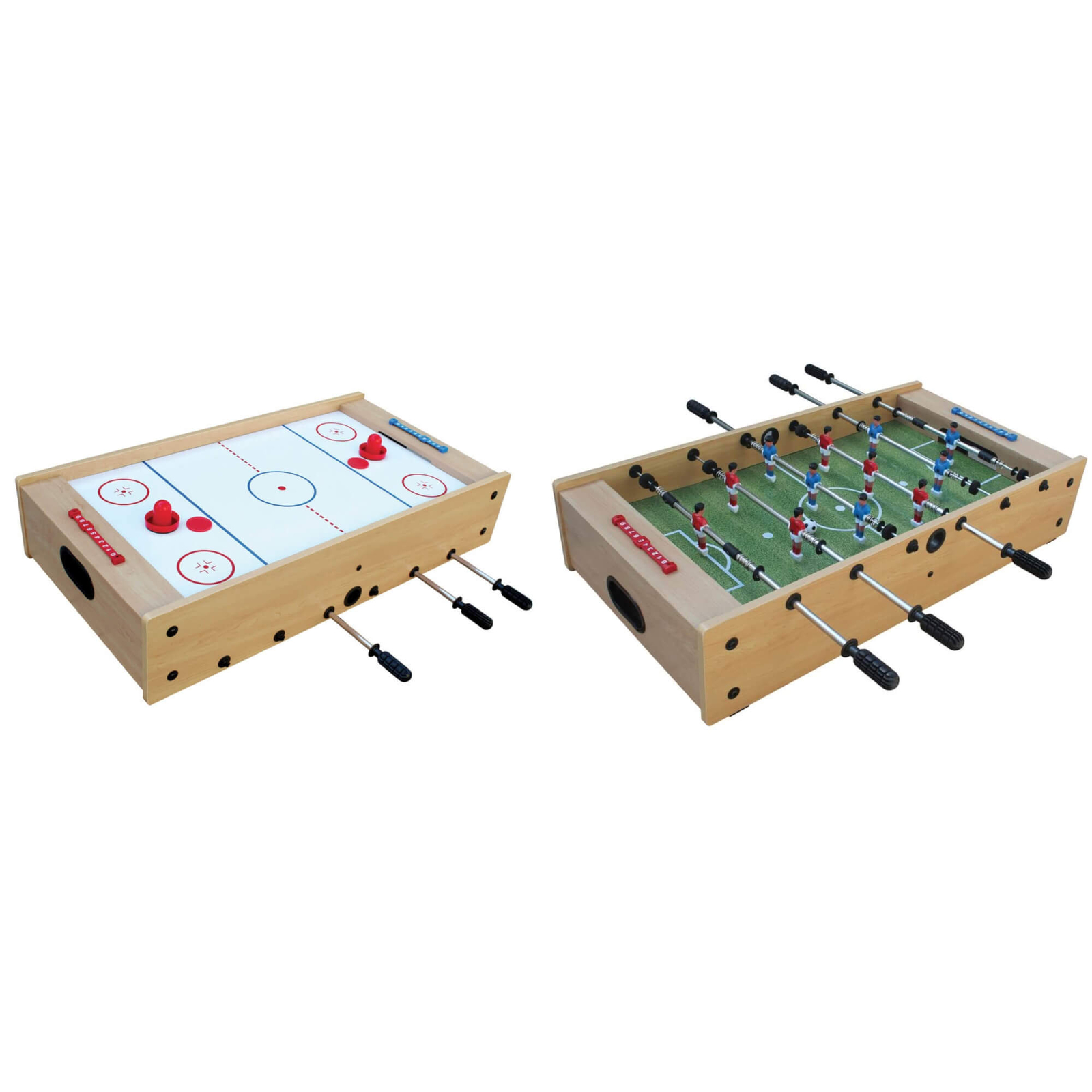 Garlando Mini Kicker & Airhockey 2 in 1 Tischaufleger - Image 2