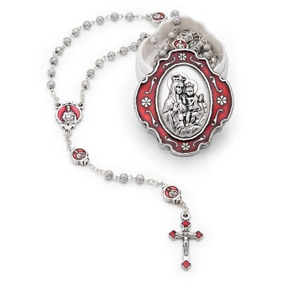 Scapular Rosary with Box Rosary Beads Catholic Prayer Necklace from Vatican