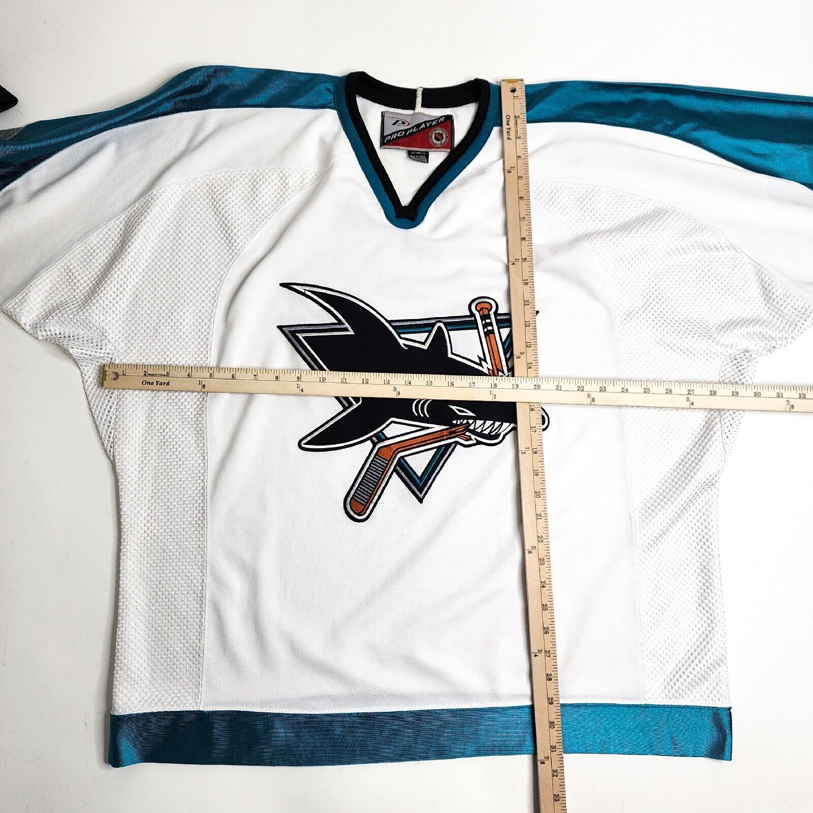 90's San Jose Sharks Alternate Pro Player NHL Jersey Size XXL – Rare VNTG