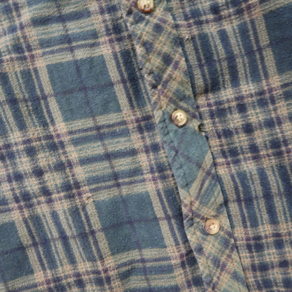 Basic Editions Quilt Lined Flannel Shirt Jacket Men's 2XL Plaid hooded workwear - Image 2 of 4