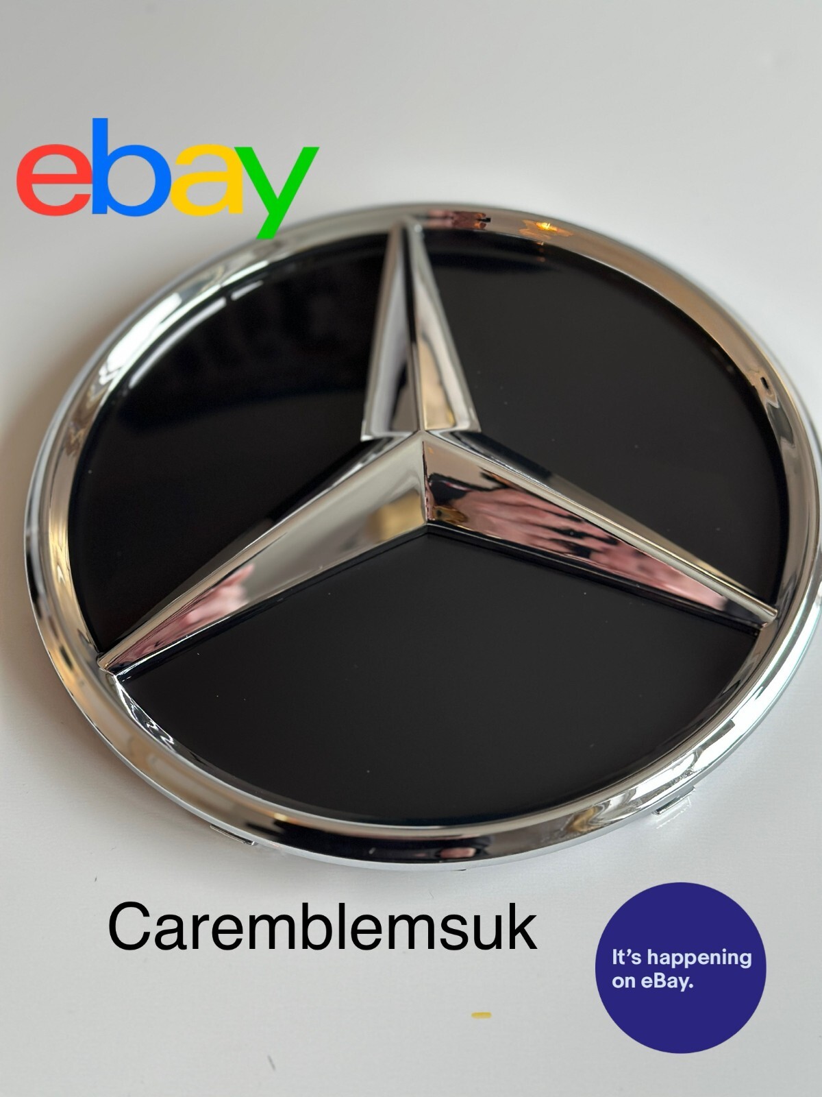Emblema griglia convessa argento Mercedes-Benz GLC GLE GLS 20-2023 OEM PN-A0008800300