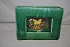 Mccoy Arcature Green Vase With Yellow Bird