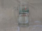 Vintage 1989 Budweiser Clydesdales Christmas Holiday Glass Mug — photo 2