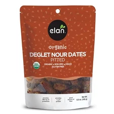 Elan Organic Pitted Dates, 6.5 oz, Naturally Sweet Dried Fruits, No Pits, No Sug