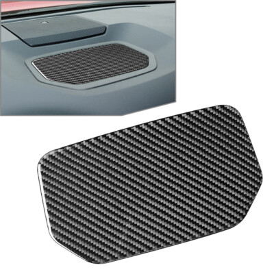 Carbon Fiber Dashboard Storage Box Cover Trim For Toyota Tundra 2014-2021 Black