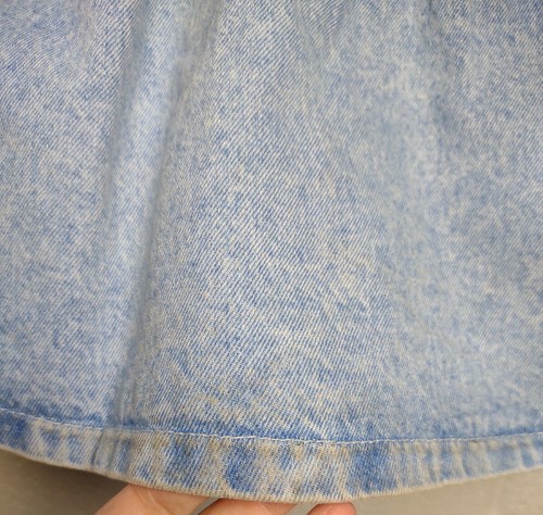 Lee Girls Sz 5 Denim Overall Dress Union Made in USA 100% Cotton Vintage - Picture 5 of 8