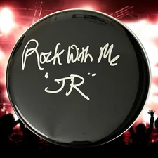 GFA Michael Jacksons Drummer * JOHN JR ROBINSON * Signed 10" Drumhead PROOF COA