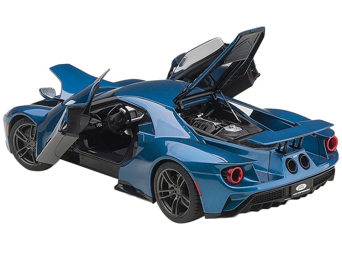 1/18 Ford GT Liquid Blue 2017 Composite Model Car By Autoart 1/18 Ford GT Liquid Blue 2017 Composite Model Car By Autoart