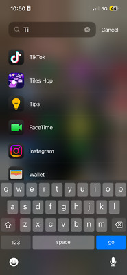 Apple iPhone 13 with TikTok installed not even used blue