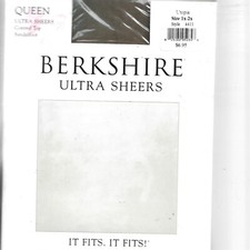 New Berkshire Ultra Sheers Pantyhose Control Top,Sandalfoot,Size Q 1x-2x Utopia