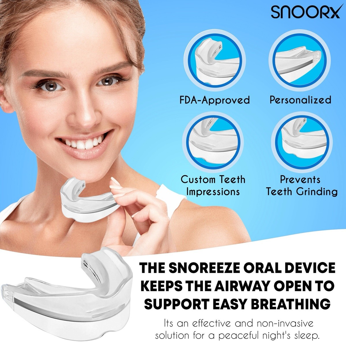 Bright Guard 2.0 - Dispositivo Di Protezione Per La Bocca Regolabile - Foto 5