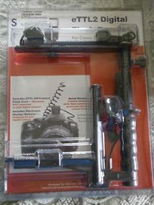 eTTL2 Digital Flash Bracket Canon Rebel XT XTi Series 3.5 mm Jack Left or Right