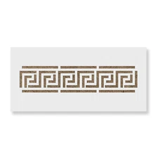 Greek Key Stencil - Durable & Reusable Mylar Stencils