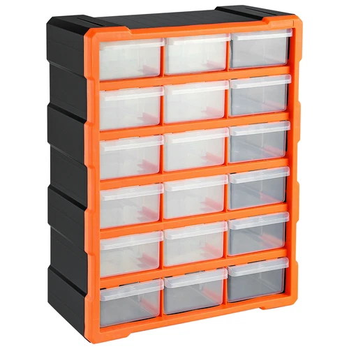 Kleinteilemagazin Sortimentskasten Schubladen Sortierkasten 18 Fächer Boxen Neu - Bild 10 von 12