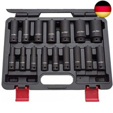 US PRO B1340 Kraft-Schlagschrauber-Nüsse 1/2" 10-32 mm Schlagnuss-Satz, 16 Stück