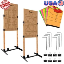 Adjustable Target Stand Base Paper Shooting Practice H Shape Sturdy Metal New