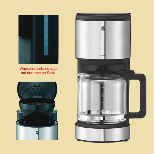 Wmf Glaskrug-Kaffeemaschine Stelio Aroma Glas - Cromargan Matt (Edelstahl)-image