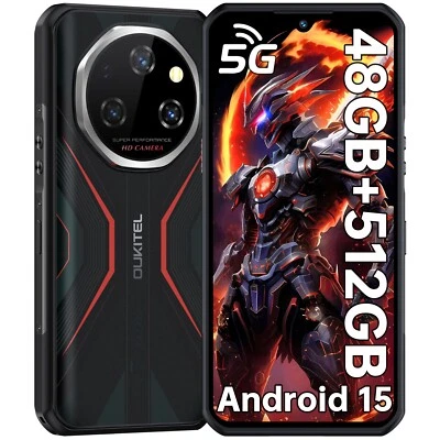OUKITEL WP55 Pro Outdoor Handy 5G Android 15 Smartphone 48GB+512GB 6,6 Zoll NFC