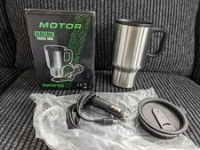 Electric Travel Cup Mug 12v Hot Tea Coffee On The Go Drink Flask For Winter