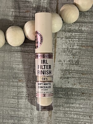 Revolution Makeup IRL Filter Finish Soft Matte Concealer C8.5 Waterproof!
