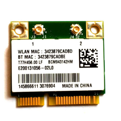 Broadcom BCM943142HM WiFi + BT 4.0 Wireless Wlan Card Mini PCI-E T77H456.00