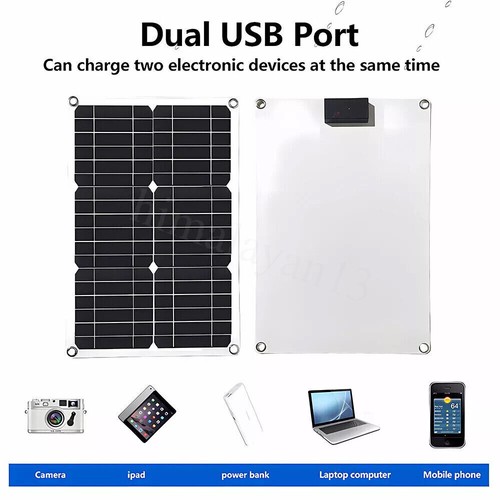 250 Watts Solar Panel Kit Volt 12V Battery Charger w/ Controller Caravan Boat RV - Picture 5 of 11