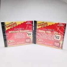 Karaoke CD Lot - Sing the Best of Whitney Houston  Swing Hits Vol 1 Sealed CD  s