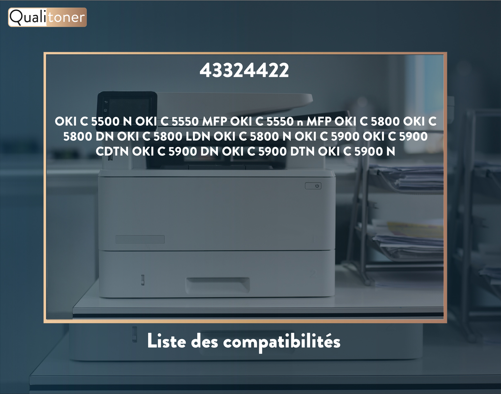 Toner OKI 43324422 compatible magenta aux couleurs éclatantes et séchage rapide