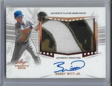 2019 Leaf Trinity BOBBY WITT JR. Memorial Day Patch Bronze Foil Auto RC Royals