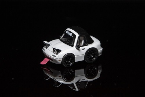 MJ 1/64 Miniatura Mazda mx5 Q miata na Resina Modelli Auto Collezione Regalo - Foto 9 di 17