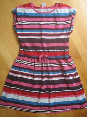 Robe Fille Gymboree Rayures Multicolores - Taille 10/12, 100% Coton, Genou