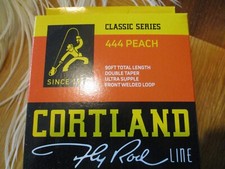 Cortland 444 DT 7 weight floating peach trout fly line