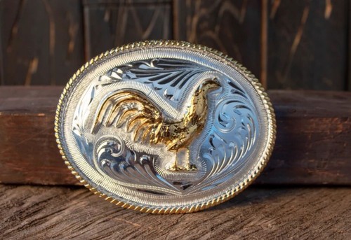 ROOSTER COCK GALLO cowboy western belt buckle