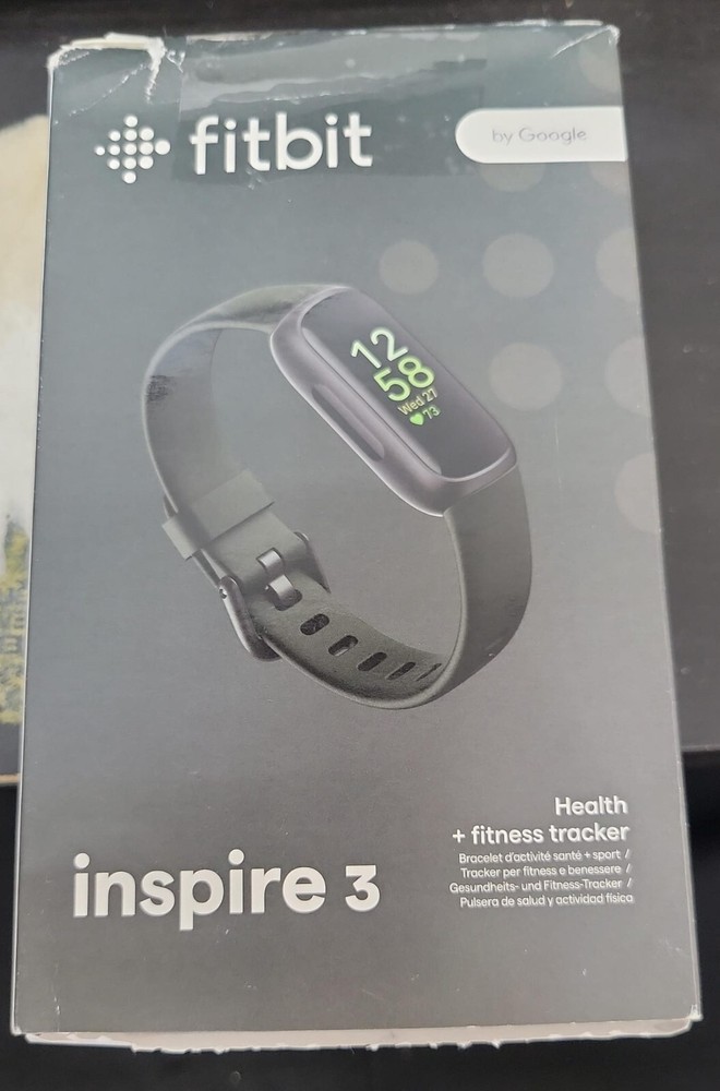 Fitbit Inspire 3 | Heart Rate Monitor | Health & Fitness Tracker | open box